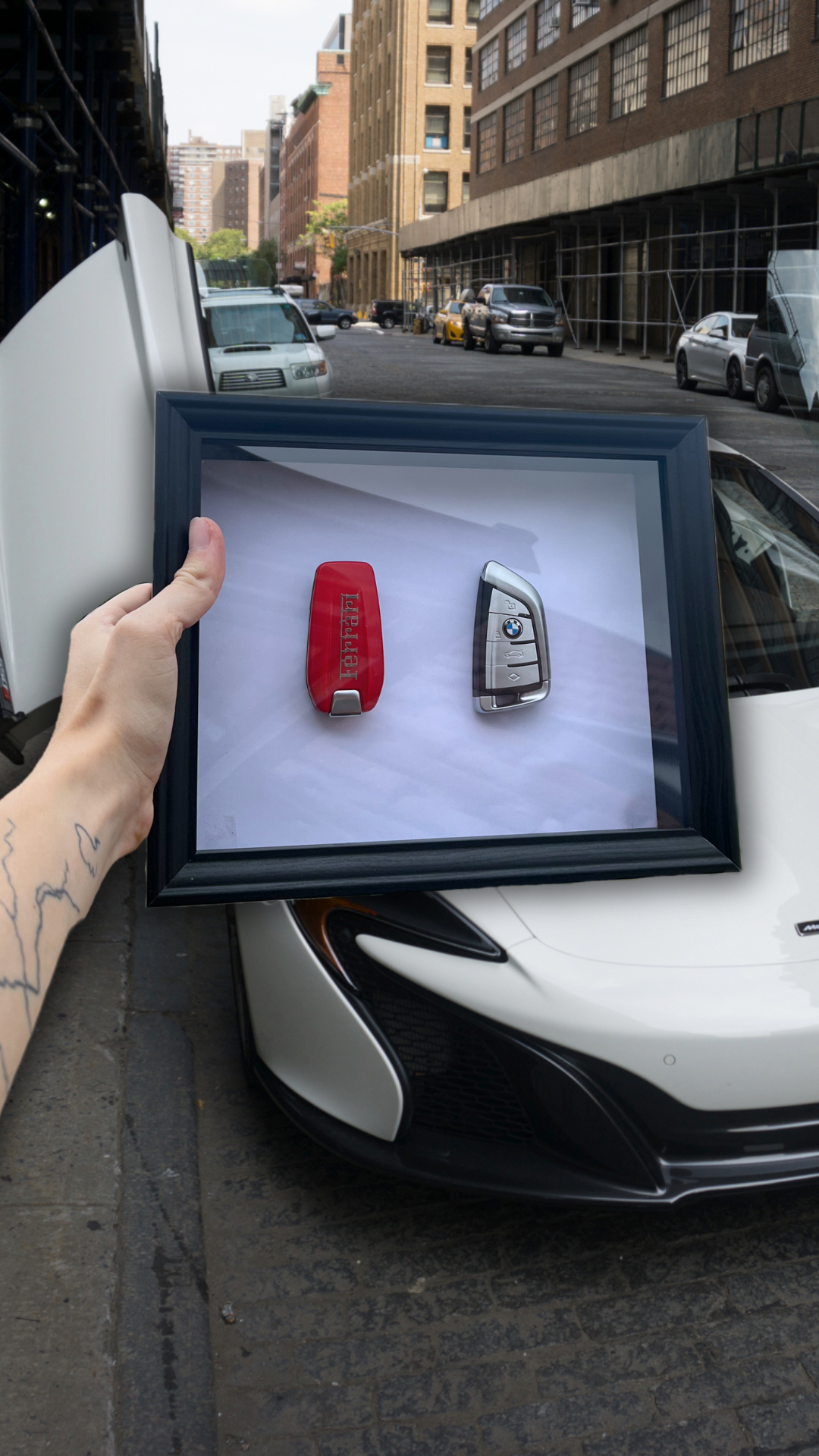 Custom Car Key Frame 20x25cm