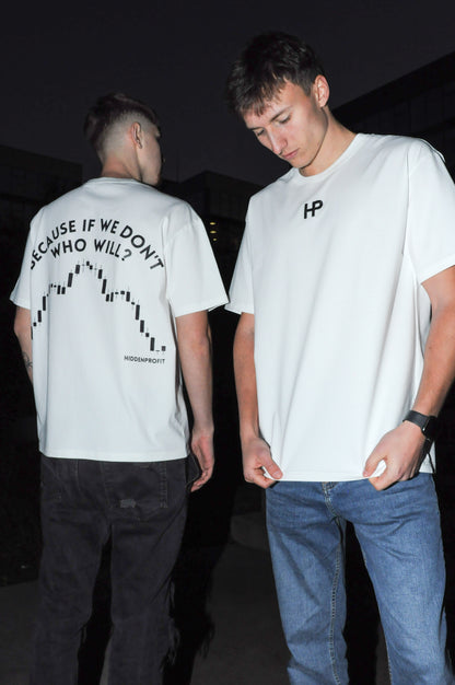 HiddenProfit Oversized Short Sleeve Tee - WHO WILL?